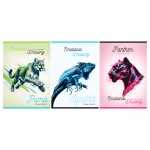 Тетрадь А4,  96л, клетка, "Рисование", скрепка,  суперэконом (BG)