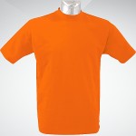 Футболка, 130г/кв.м., хлопок, XL,оранжевый (Elite-line)