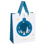 Пакет подарочный 18*23*10см "Christmas tale", фольга, матовая ламинация (MESHU)