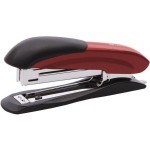 Степлер до 12 листов, скоба №10, антистеплер, индикатор скоб, металл, красный, Ulrich (Lamark)