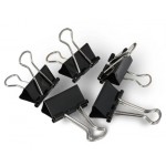 Зажим для бумаг 25 мм, черный, 12 шт/уп, цена за 1шт (Dolce Costo)