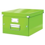 Короб для хранения документов А4 "Click&Store Wow", зеленый глянец (Leitz)