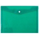 Папка-конверт на кнопке А4, "Premier", пластик, зеленый, 0,18мм (Expert Complete)