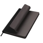 Ежедневник недатированный 145х212мм, черный, "Latte soft touch", 256стр, иск.кожа (Portobello)