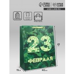 Пакет ламинированный "23 февраля", 40х49х19см (UPAK LAND)