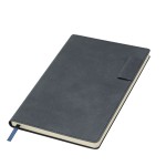 Ежедневник недатированный 147х212мм, синий, 256стр, "Teolo", искуств. кожа, крем блок (Portobello)