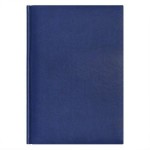 Ежедневник 2026г., 145х210мм, синий, "Velvet", 320стр, кожзам, белый блок (Lamark)