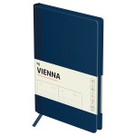Ежедневник недатированный 145х205мм,темно-синий, "Vienna. Dark blue", 136л, цветной срез (BG)