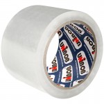 Клейкая лента упаковочная 72мм х 66м, прозрачная,45мкм (Unibob)