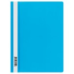 Папка-скоросшиватель А4, прозрачный верхний лист, пластик 160мкм,голубая (СТАММ)