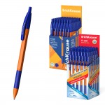 Ручка шариковая автоматическая "R-301 Orange",  с грипом, оранжевый, 1мм, синий (Erich Krause)