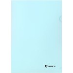 Папка-уголок А4, прозрачный пластик 0,18мм, ПАСТЕЛЬ голубой (Lamark)