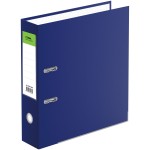 Папка-регистратор А4 80мм, "Эксперт", карман, картон/бумага, металлический кант, синий (Стамм)
