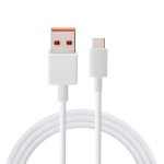 Кабель USB Type-C - USB 2.0 Type-A белый 1 м, 6А, круглый, PVC коннектора  (Xiaomi)