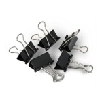 Зажим для бумаг 15 мм, черный, 12шт/уп, цена за 1шт (Dolce Costo)