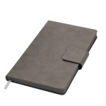 Ежедневник недатированный 148х212мм, серый,128л, "Ritz", искуственная кожа, крем блок (Portobello)