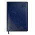 Ежедневник 2026г.,146х211мм, синий, 176л, кожзам, белый блок, закругленные углы (Escalada)