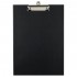 Планшет с зажимом А4, до 90л, картон/ПВХ, черный, (OfficeSpace)