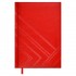 Ежедневник недатированный146х211мм, красный, кожзам,160л, белый блок, строчка (Escalada)
