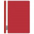 Папка-скоросшиватель А4, прозрачный верхний лист, пластик 160мкм, Красная (Стамм)
