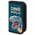 Пенал без наполнения "Dino world", 2 отд, на молнии, синий, 19х11x3см (Пифагор)