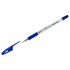 Ручка шариковая "Орбита 150", масляная,резиновый упор, прозрачный корпус, 0,7мм, синий (Стамм)