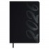 Ежедневник 2026г., 146х211мм, черный, 176л, кожзам, кремовый блок, глиттер (Escalada)