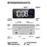 Часы настольные "CL-S80GR1", электронные, будильник, термометр, пластик, зеленый (Artstyle)