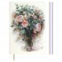 Записная книга А6 96л "БУКЕТ С ПРОТЕЕЙ", кожзам, белый блок (Escalada)