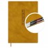 Ежедневник 2026г., 126х174мм, горчичный, 176л, кожзам, кремовый блок, с вырубкой (Escalada)