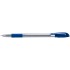 Ручка шариковая "Bolly", прозрачный корпус, резиновый упор, 0,7мм, синий (Pentel)