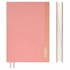 Ежедневник 2026г., 146х211мм,  розовый, 176л, кожзам, кремовый блок, отделочная строчка (Escalada)