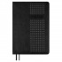 Ежедневник 2026г., 146х211мм, черный, 176л, кожзам, перфорация, блинтовое теснение (Escalada)