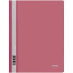 Папка-скоросшиватель А4, прозрачный верхний лист, пластик 180мкм, розовый (Стамм)