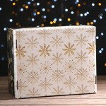 Подарочная коробка "Снегопад", 31,2 х 25,6 х 16,1 см, картон