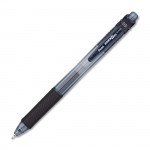 Ручка гелевая автоматическая "EnerGel", игольчатый, резиновый упор, 0,5мм, черный (Pentel)