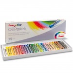 Пастель масляная 25 цветов, "Arts Oil Pastels", длина 60мм, диаметр 8мм, картонная упаковка (Pentel)