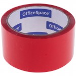 Клейкая лента 48мм х  40м, красная (OfficeSpace)
