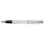 Ручка-роллер "Urban Premium Pearl Metal Chiselled", корпус-латунь, лак, хром (Parker)