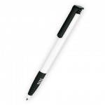 Ручка шариковая одноразовая "Super soft Basic", белый, черный клип (Senator)