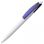 Ручка шариковая "Bento", белый, синий клип (Open)