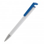 Ручка шариковая "Chuck", белый, синий клип (CPen)