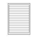 Этикетки самоклеящиеся на листе А4, 145х17мм, 17шт/л, белый (Of-set)