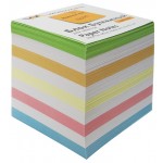 Блок бумаги для записей 90х90х90мм, цветной, непроклеенный (Workmate)