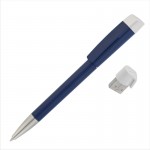 Ручка шариковая "Turnus M" с флеш-картой 8Gb, синий, белый клип (Klio-Eterna)