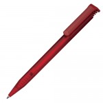 Ручка шариковая одноразовая "Super Hit Icy", прозрачный корпус, красный (Senator)