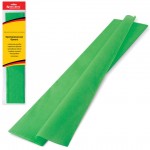 Бумага гофрированная, в рулоне, "Стандарт", 50х200см, 25 г/м2, зеленый (Brauberg)