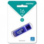Флешка 16Gb USB 2.0 "Glossy", синий (SmartBuy)