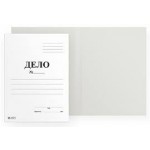 Папка-обложка A4 "Дело", мелованный картон, 280г/м2, белый (Lamark)