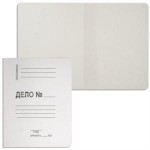 Папка-обложка A4 "Дело", мелованный картон, 400г/м2, белый, 20мм (Эврика)